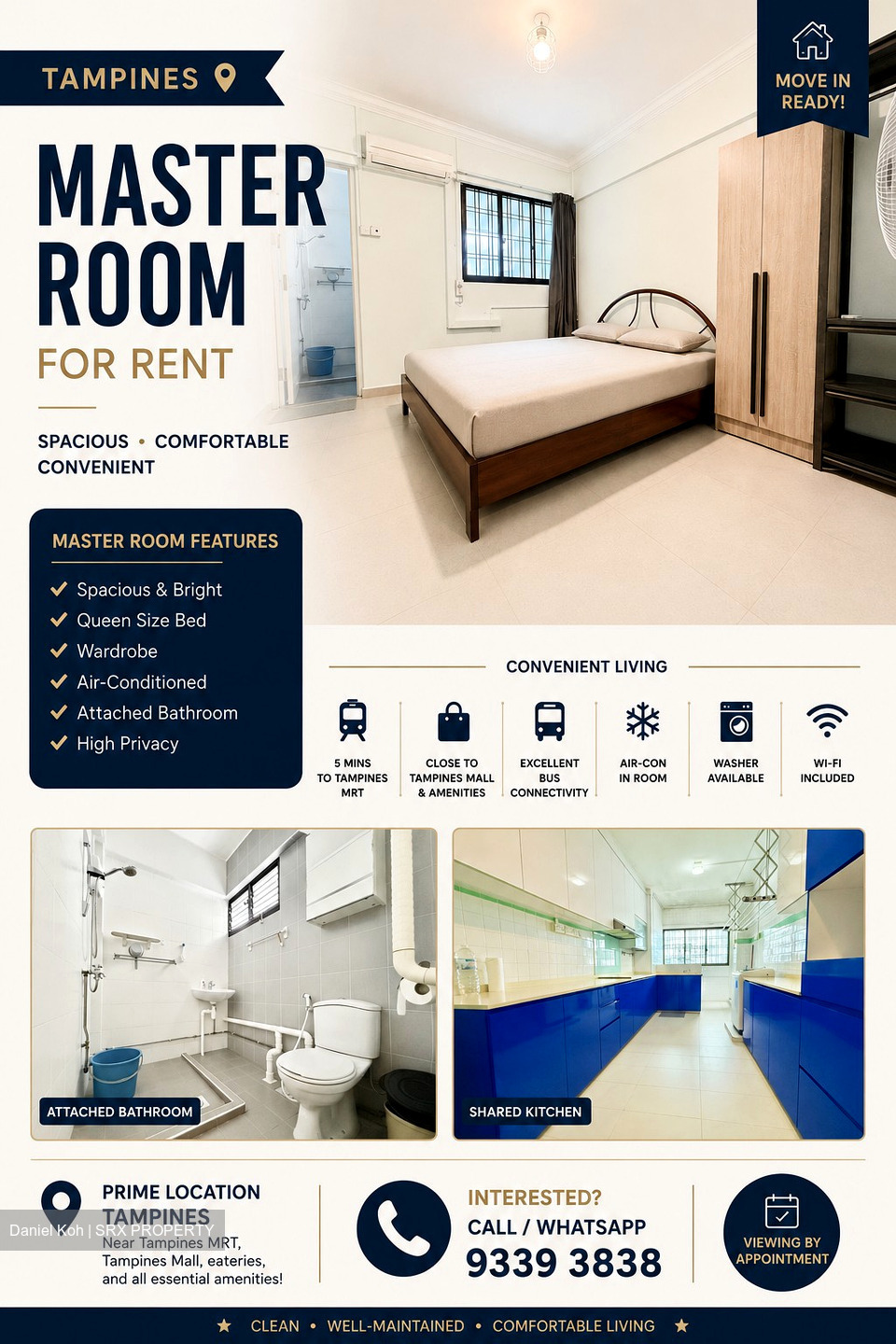 Blk 285 Tampines Street 22 (Tampines), HDB 3 Rooms #594122151